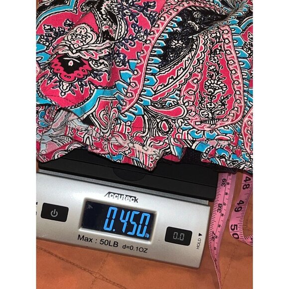 Ariat Womens M Blue & Purple Snake Print Dress With Paisley Hem - Picture 9 of 9